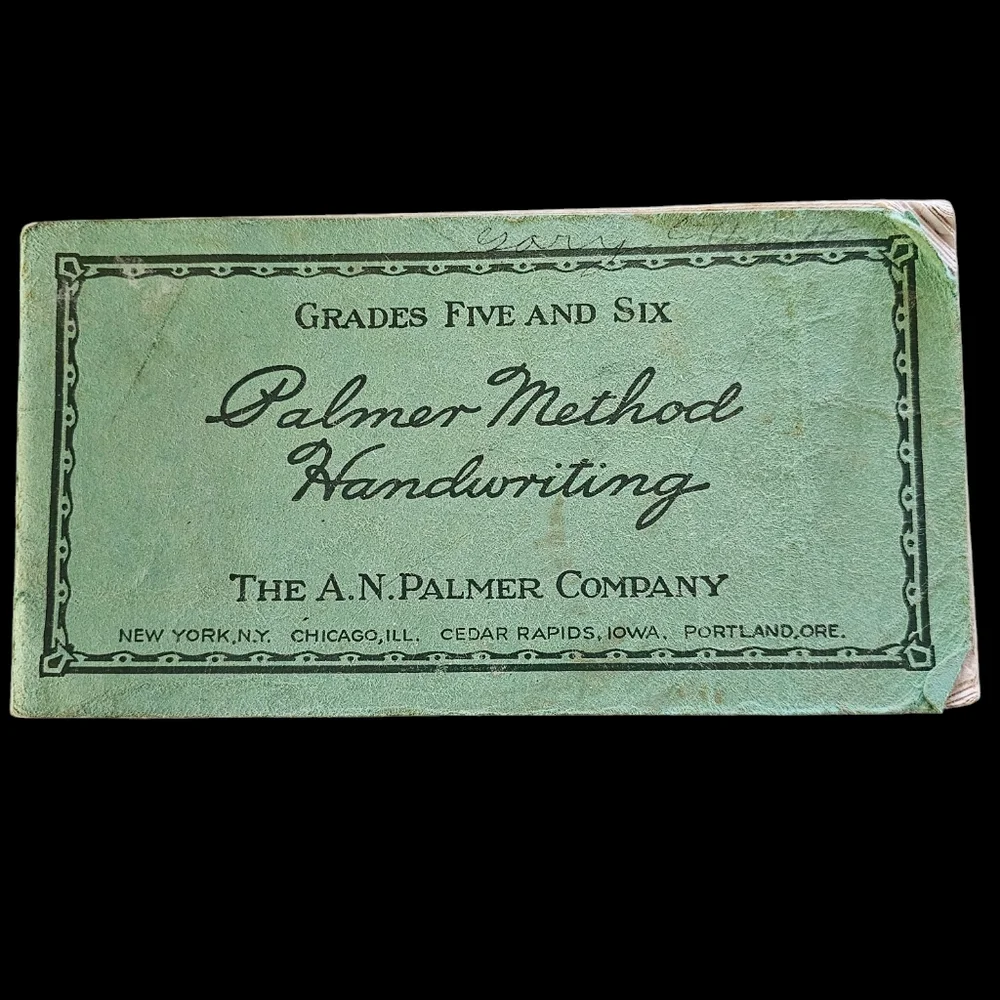 Vintage Palmer Method Handwriting Book, Paperback 1936 Iowa Illinois Oregon - Picture 1 of 4